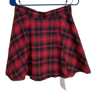 NWT ROMWE A line red plaid mini skirt - M BUNDLE ONLY